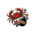 Crab & EOD Bomb Retro Laptop Decal