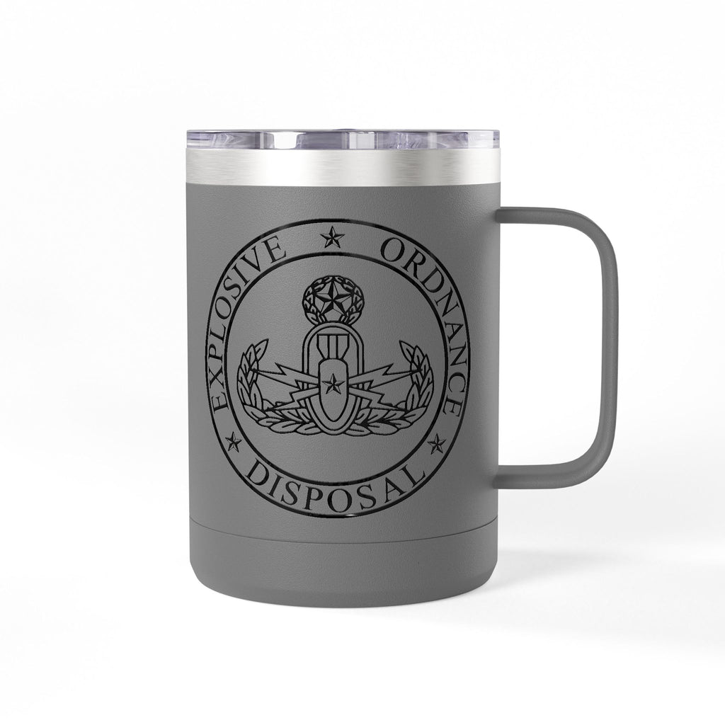 15oz Tumbler Mug — Explosive Ordnance Disposal (EOD) Emblem Coffee Tumbler
