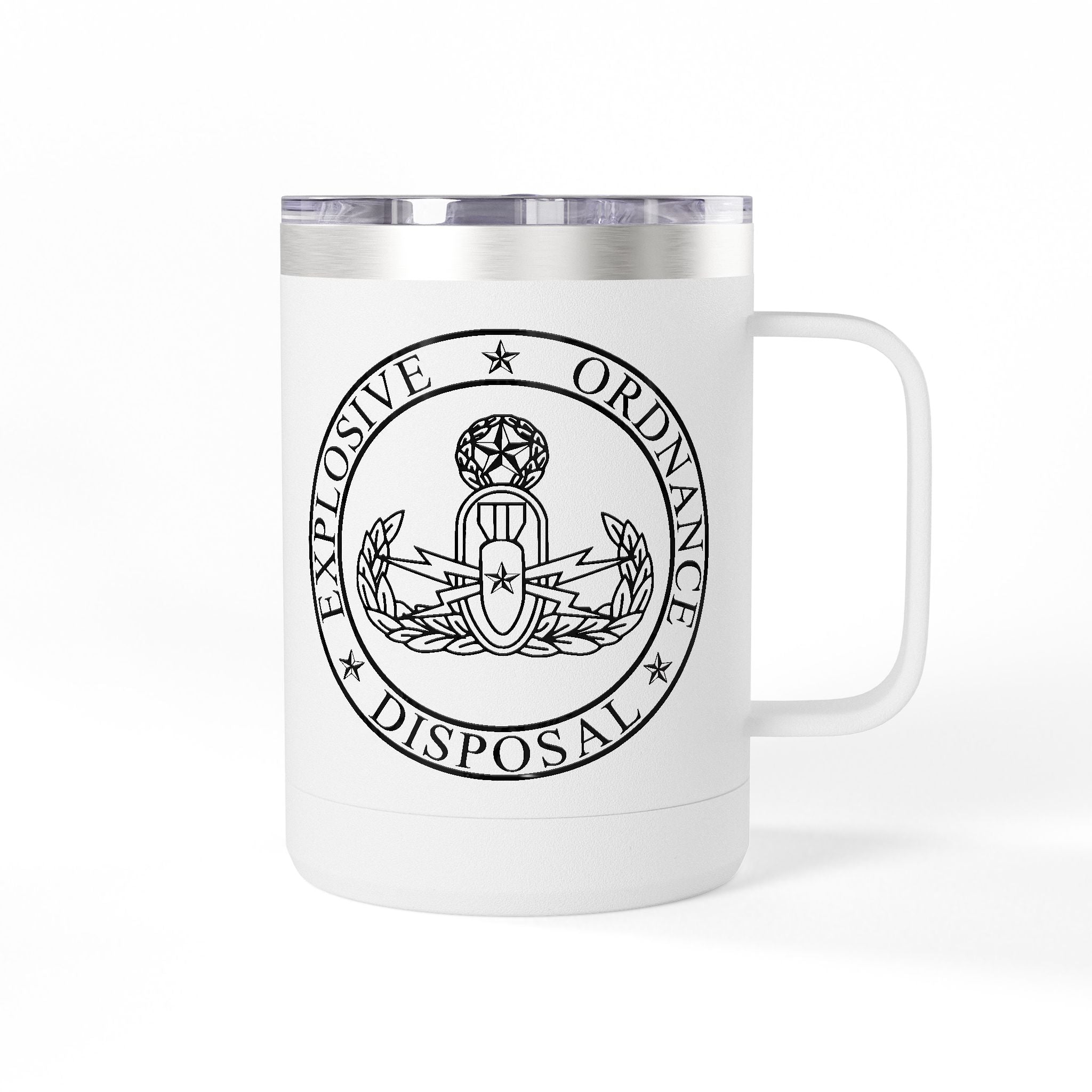 15oz Tumbler Mug — Explosive Ordnance Disposal (EOD) Emblem Coffee Tumbler