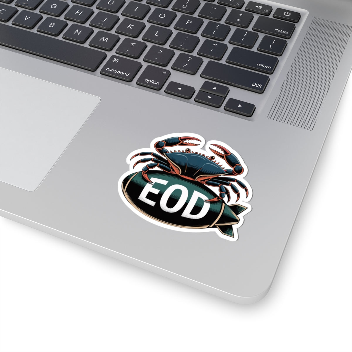 EOD Bomb & Crab Laptop Decal