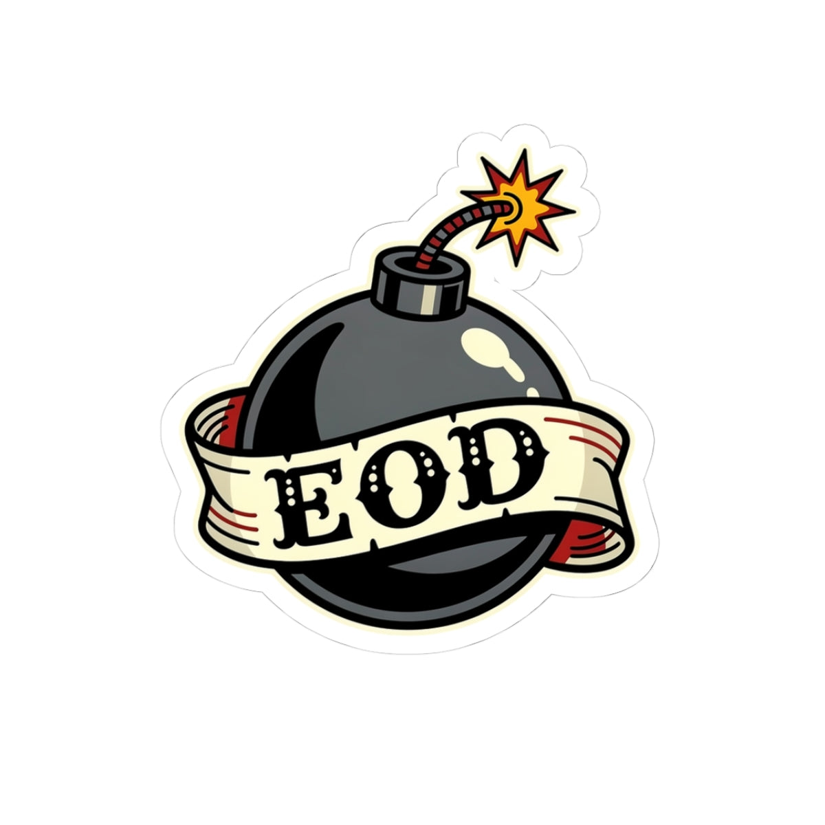 EOD Bomb Sticker