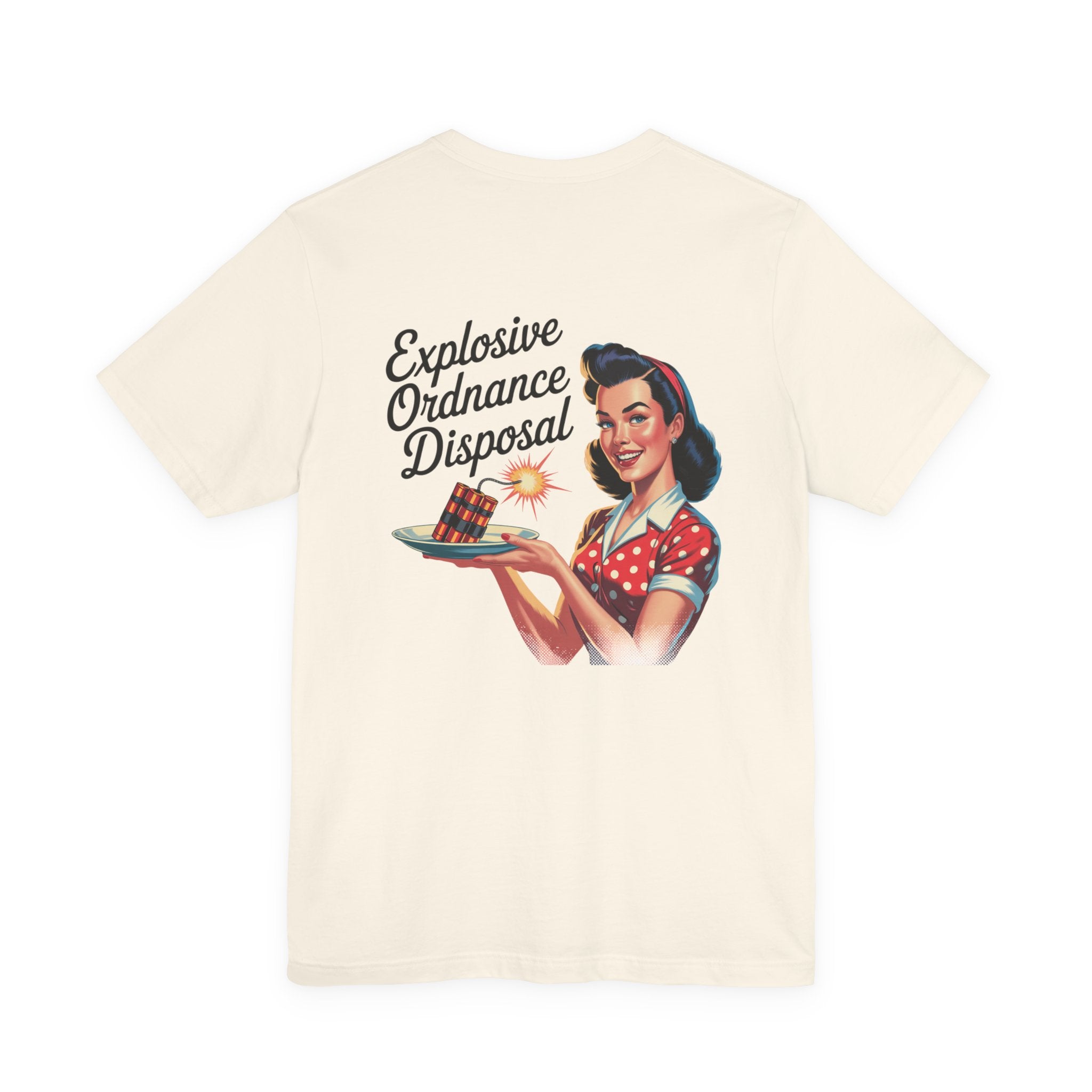 Retro Pinup EOD Graphic T-Shirt- Servin' Up Bombshells