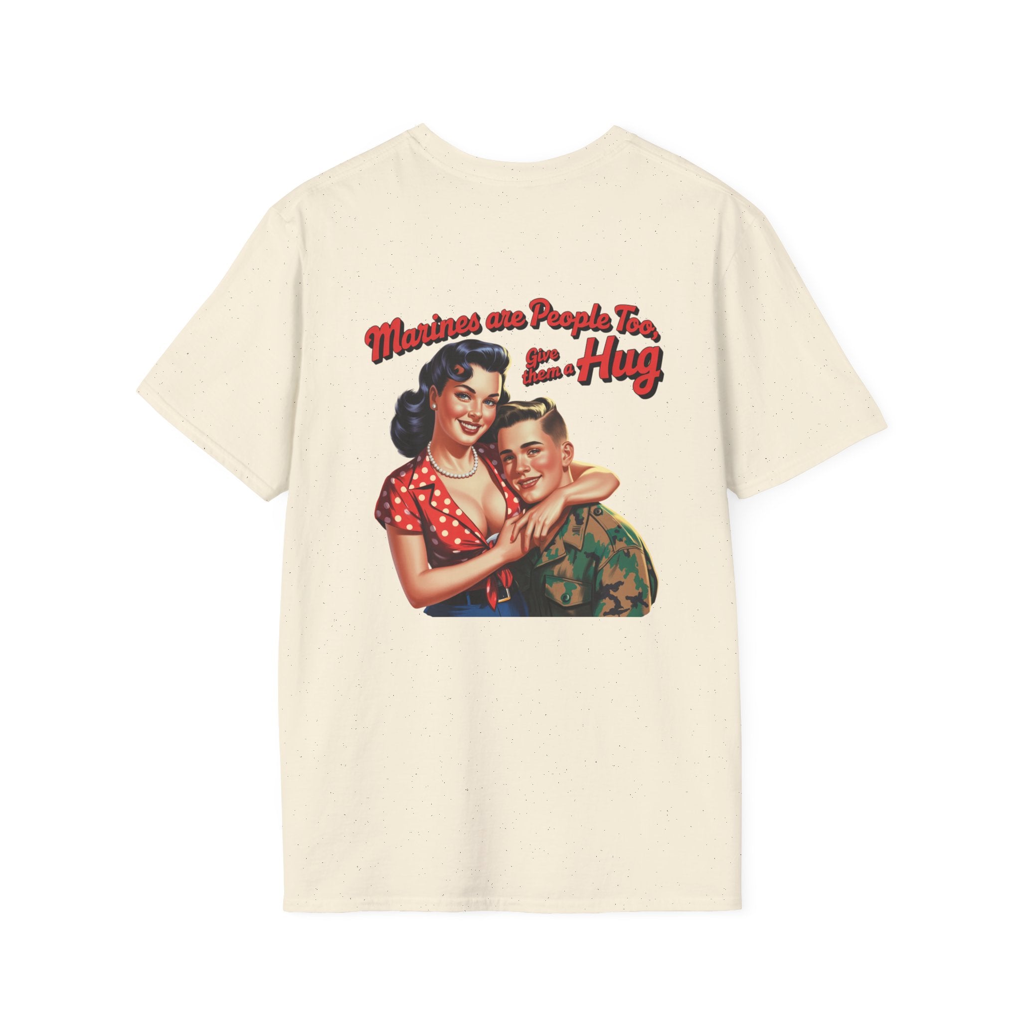 USMC Vintage Retro Military T-Shirt — "Marines are People Too"