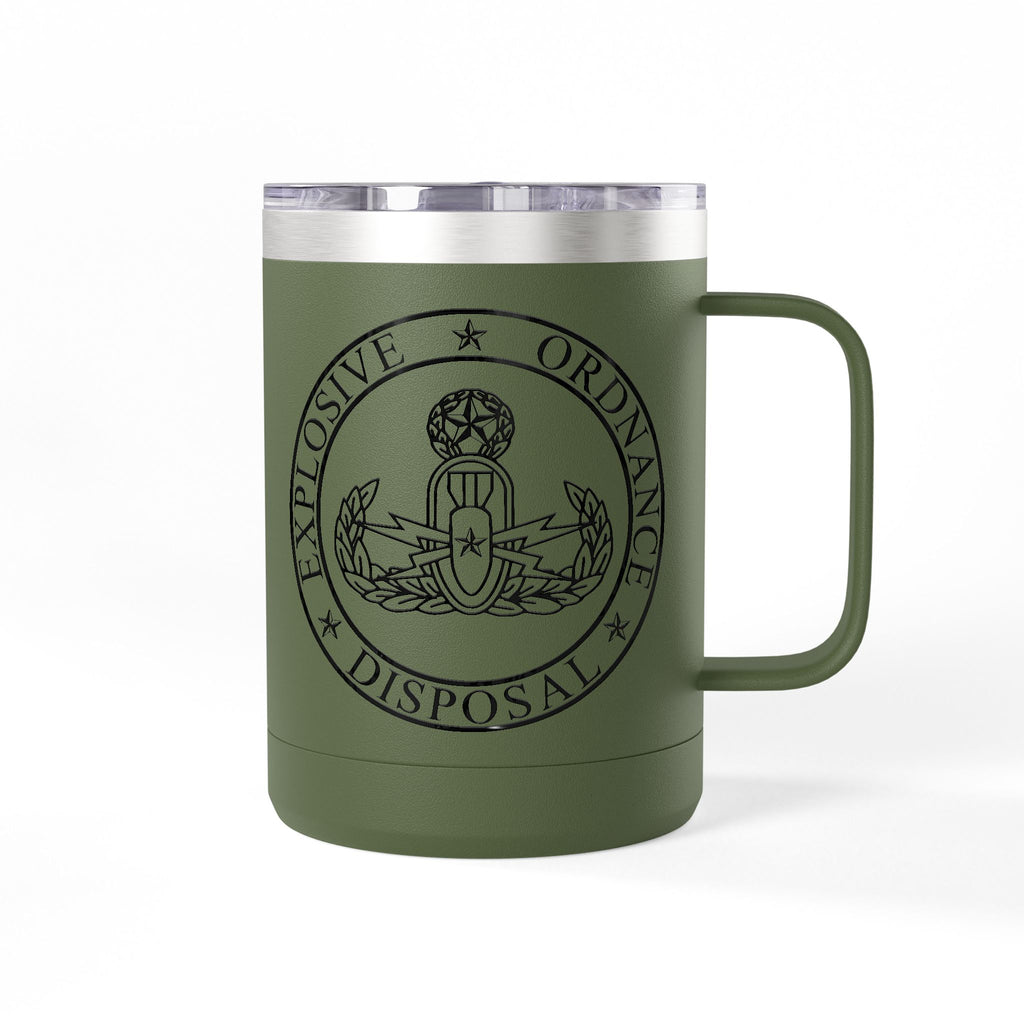 15oz Tumbler Mug — Explosive Ordnance Disposal (EOD) Emblem Coffee Tumbler